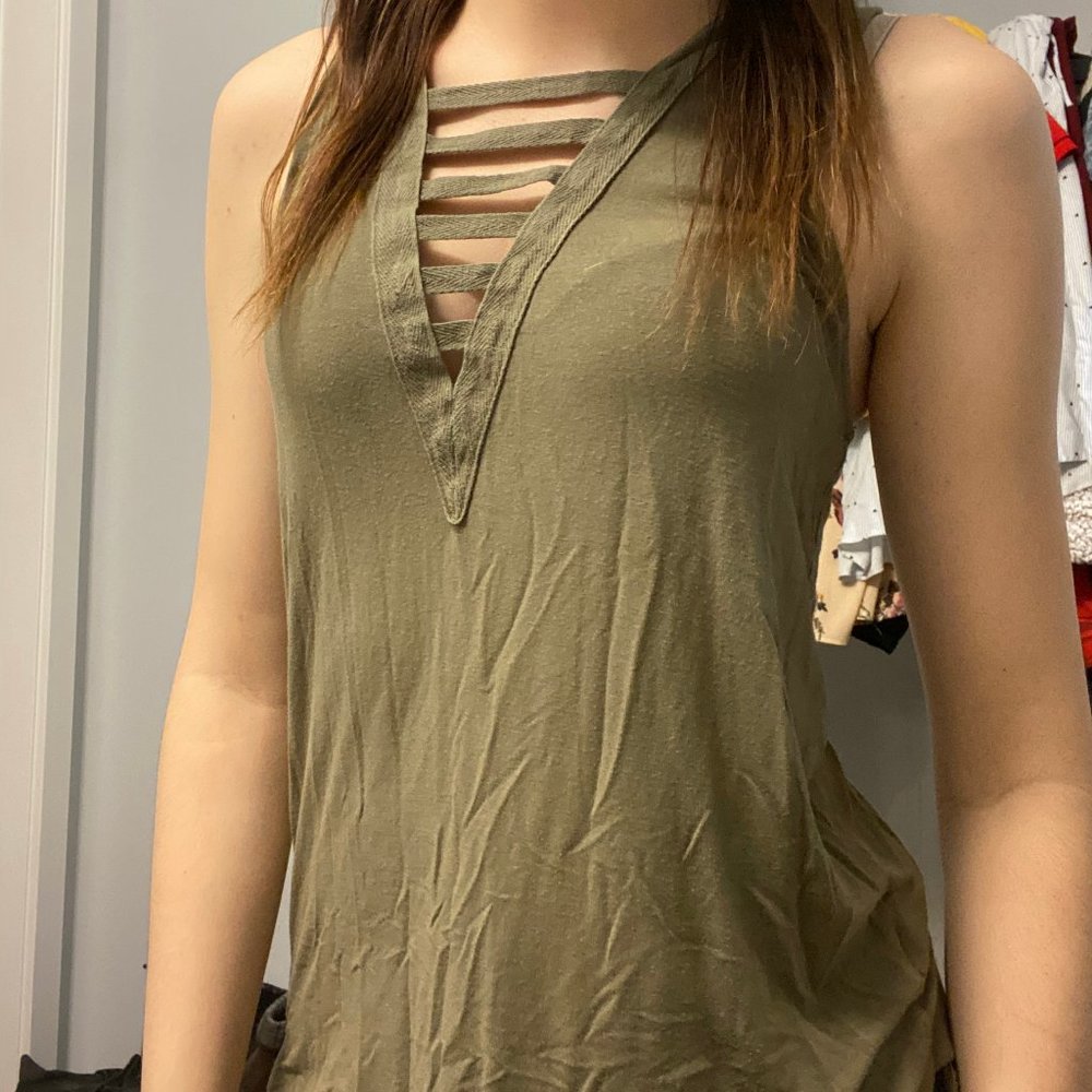 ✰ American Eagle Tank Top ✰ (GREEN // SOFT)